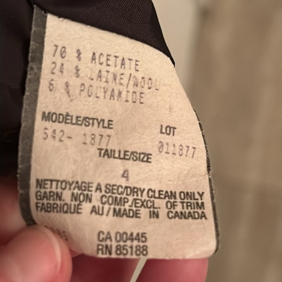 Eggplant Brocade Blazer size 4 - Picture 4 of 5